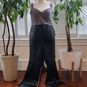 Faux Leather Dress Pants